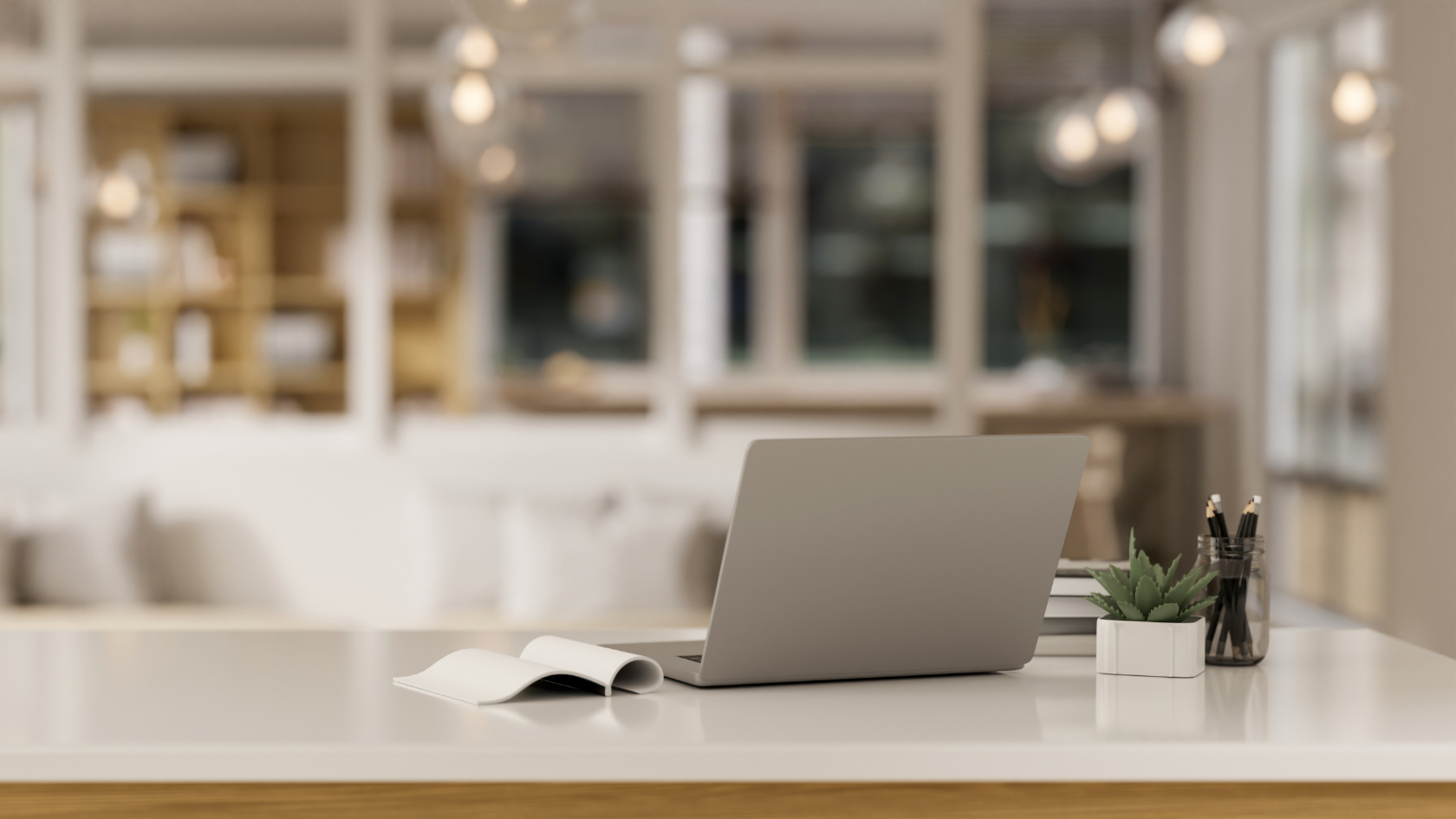 Modern Bookkeeping Desk Setup